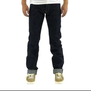 New Momotaro Jeans Button fly Tight Fit Straight (Lot 0701)  - W31 L36